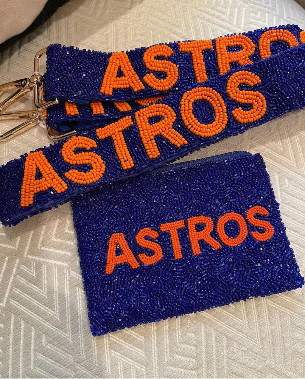 Astros Strap and Pouch