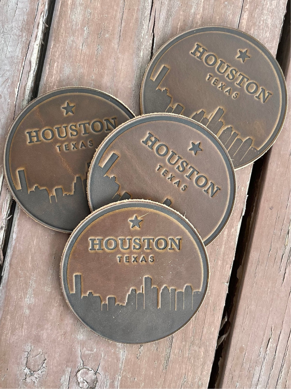 Houston Leather Coasters