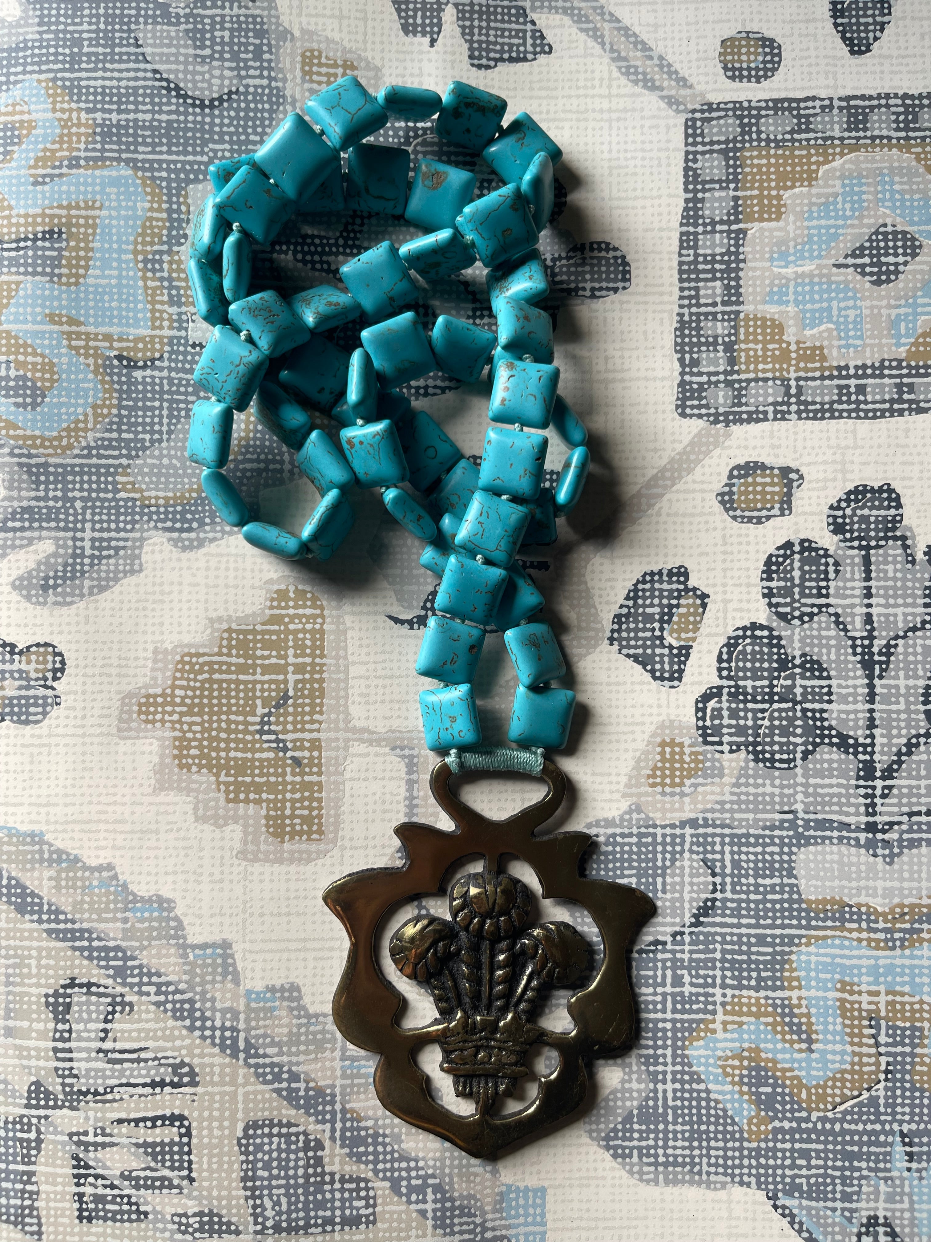 Levi Brass Medallion Necklace