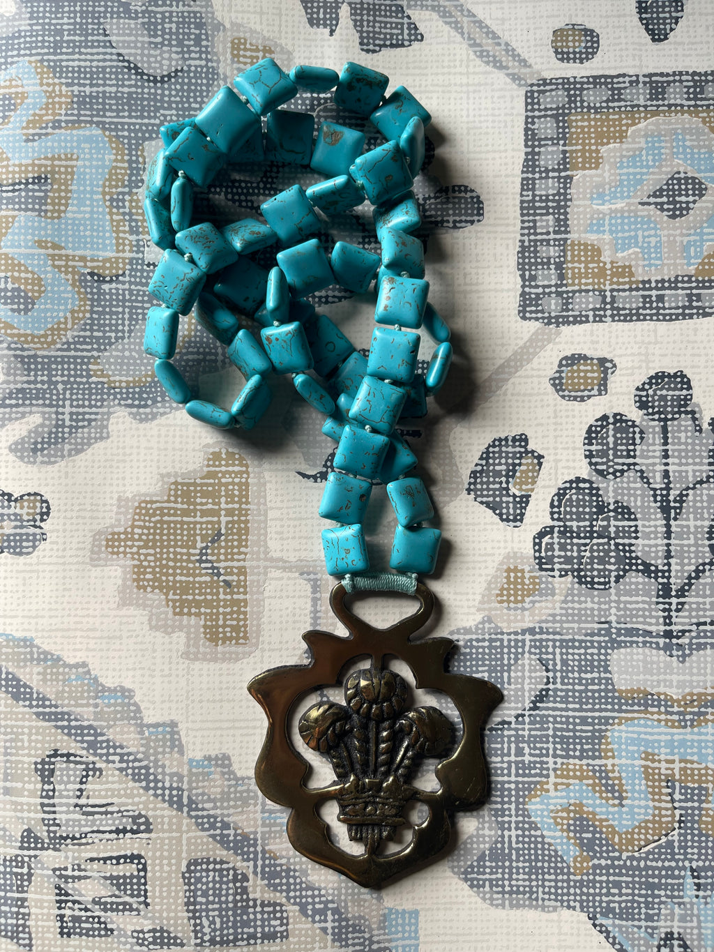 Levi Brass Medallion Necklace