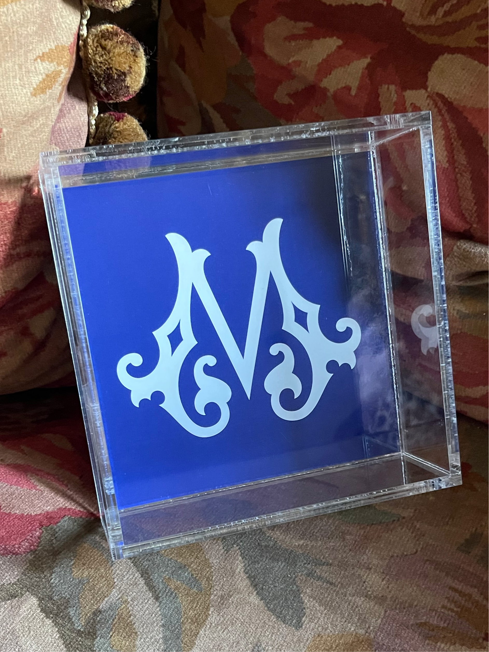 Monogram Lucite Catch All Trays