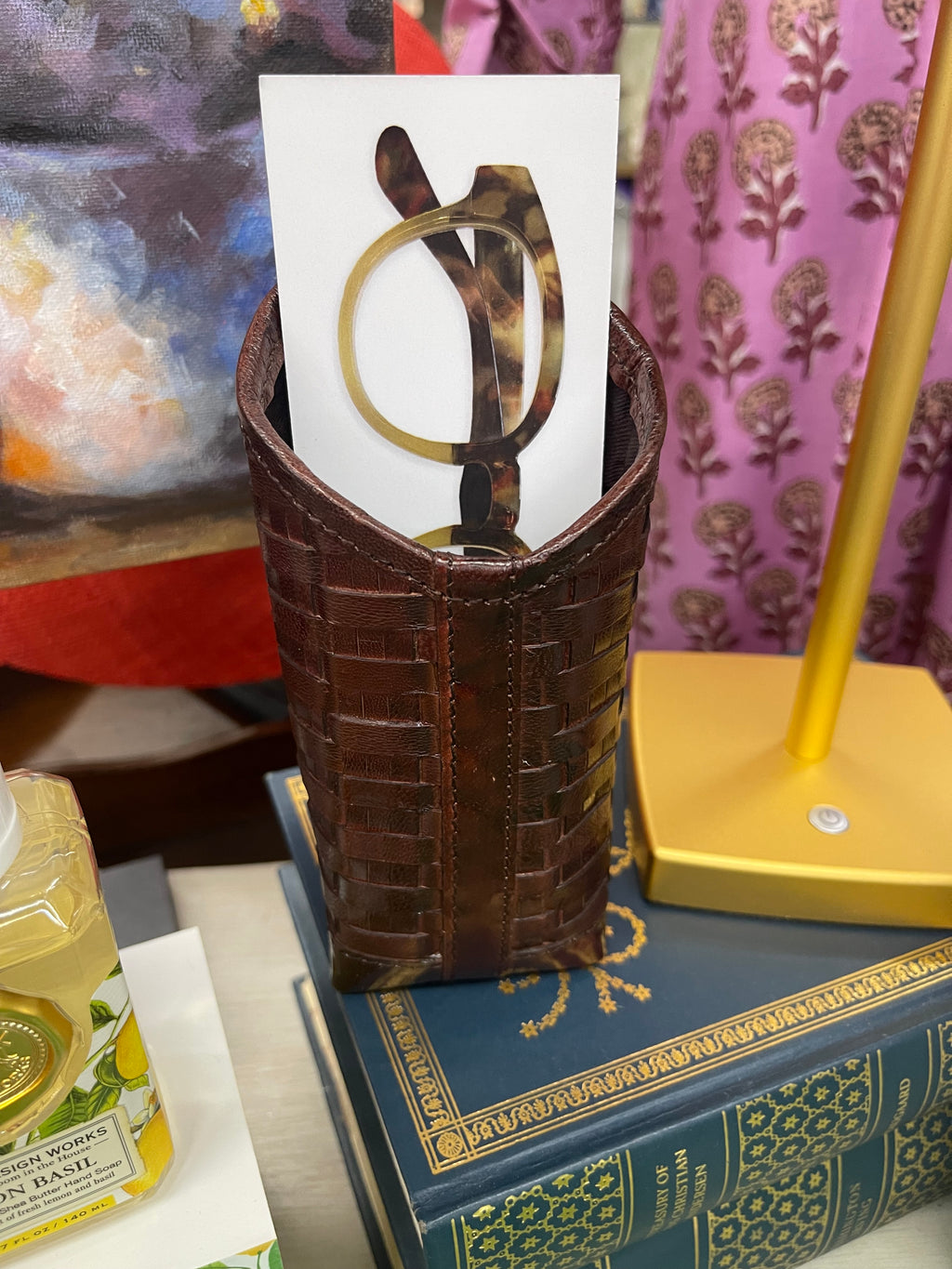 Leather Eyeglass Holder