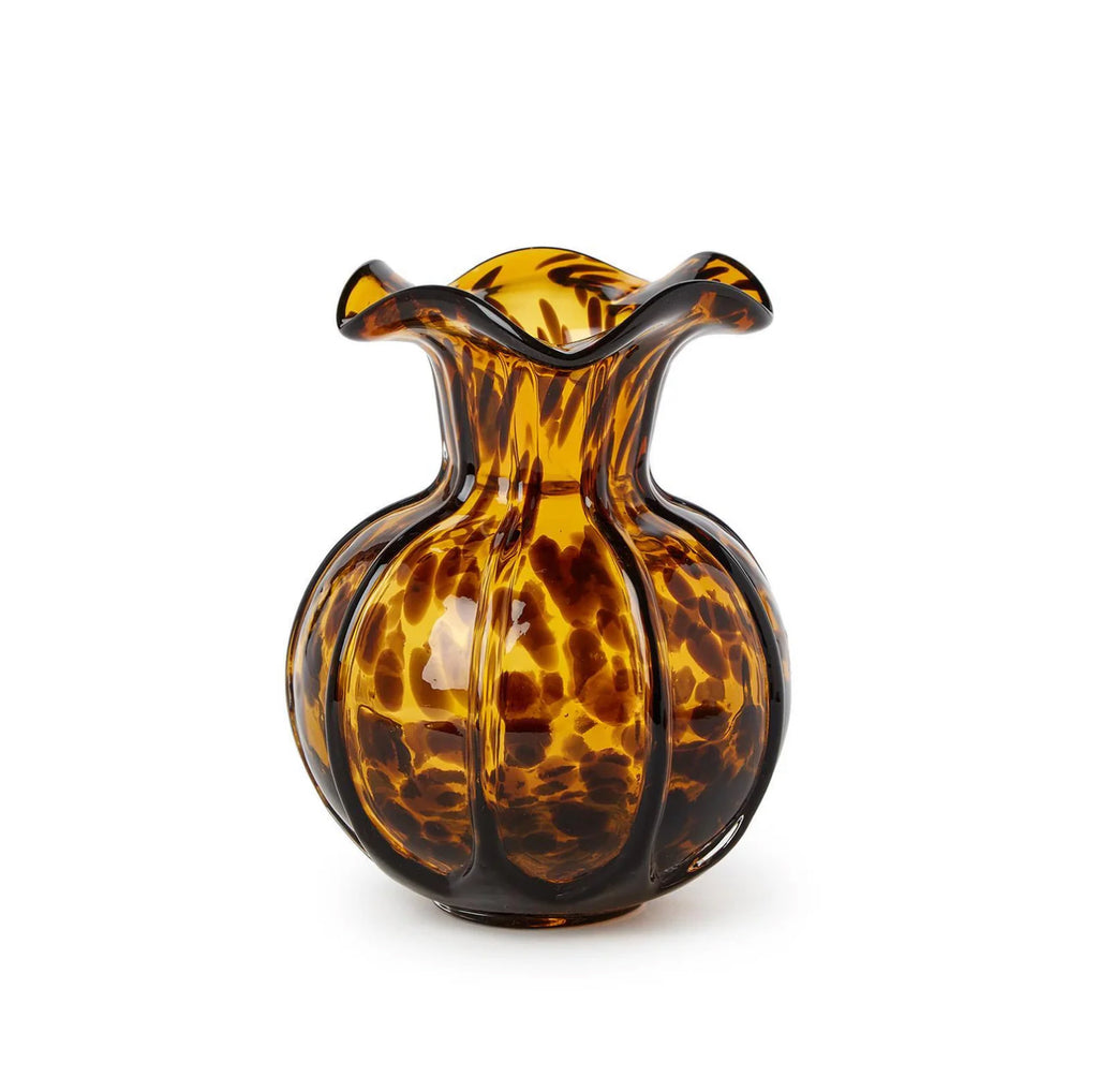 Tortoise Ruffled Edge Vase