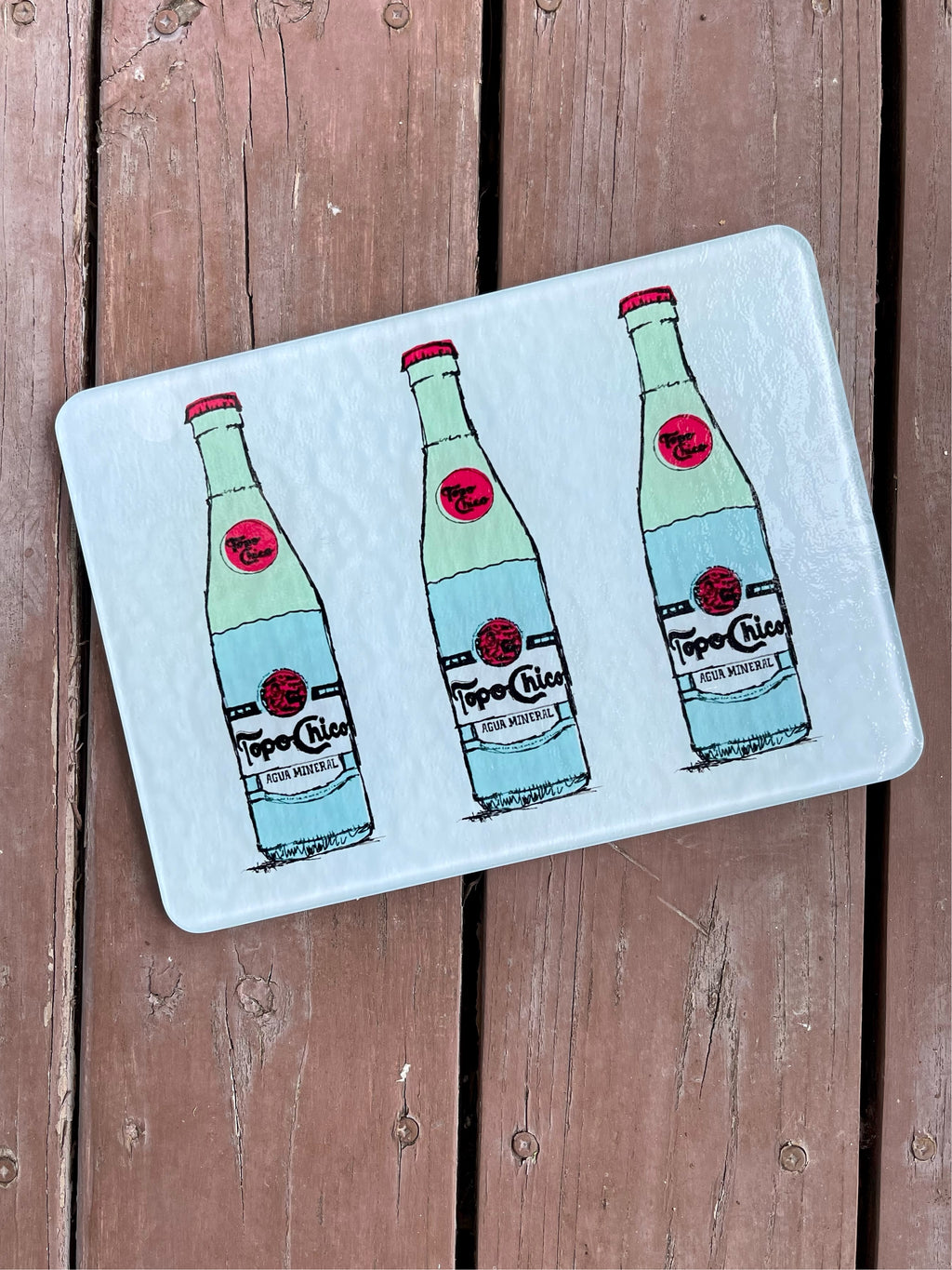 Topo Chico Glass Cutting Board