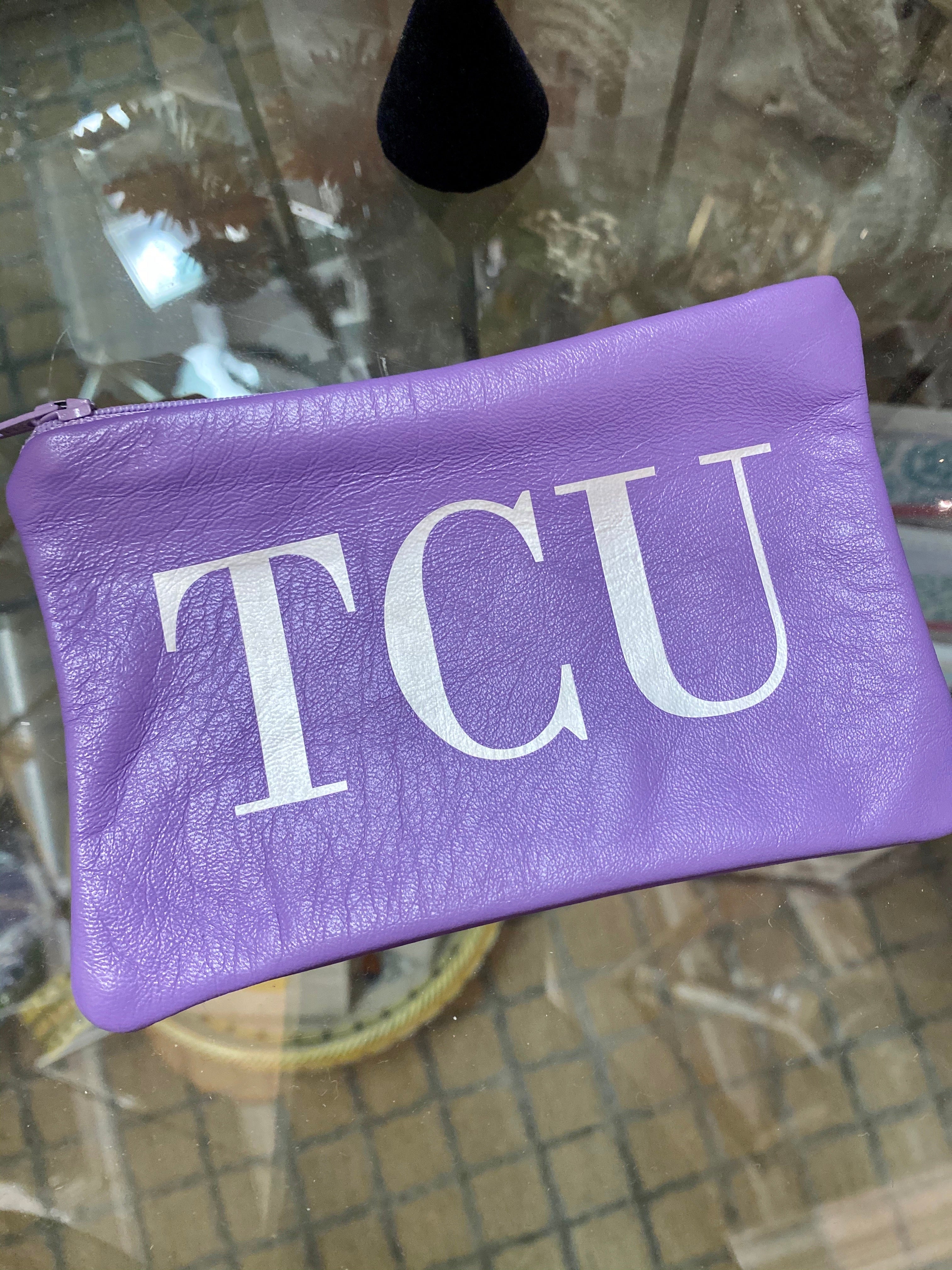TCU Leather Pouch