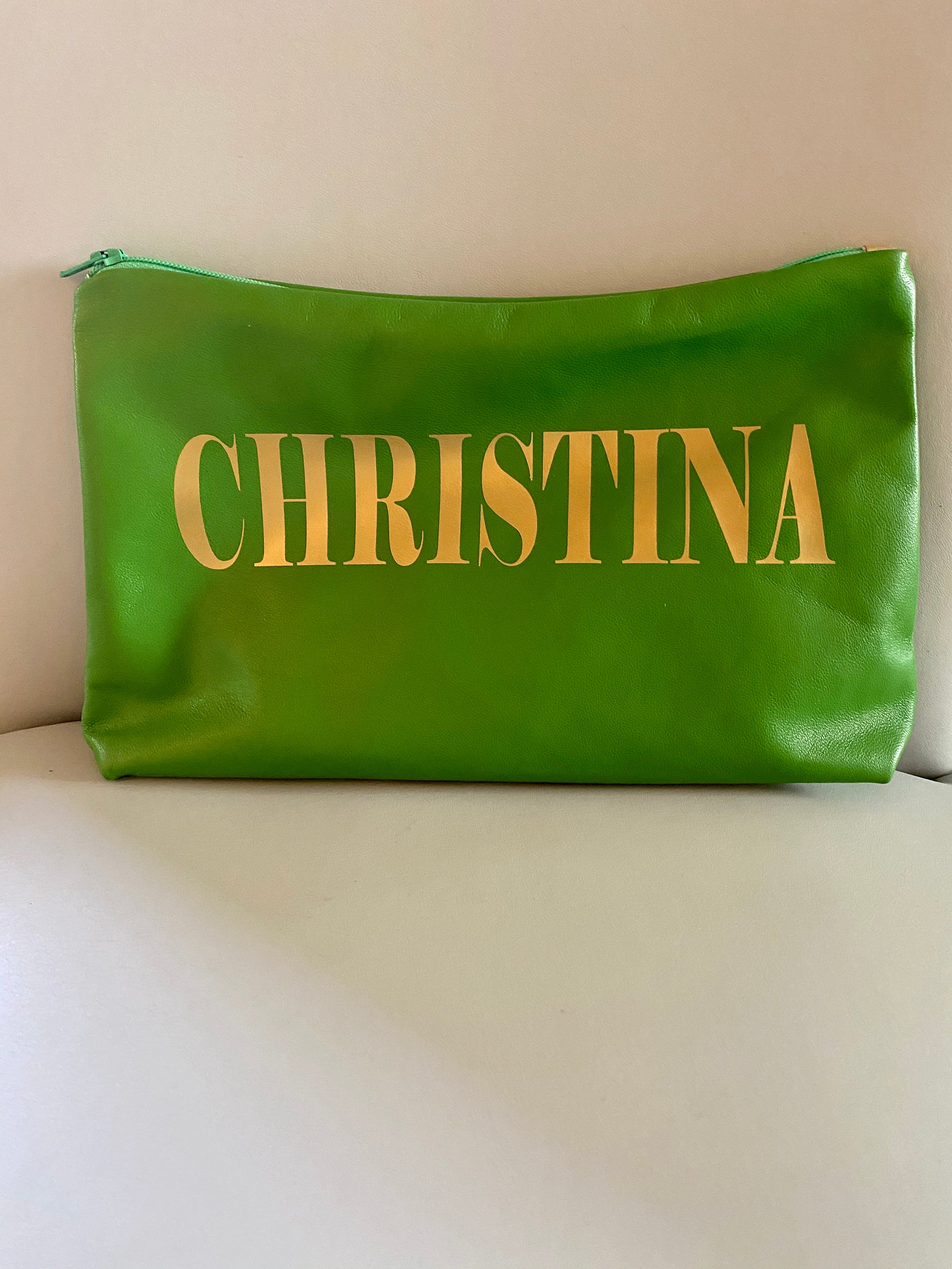 Personalized Italian Leather Pouches