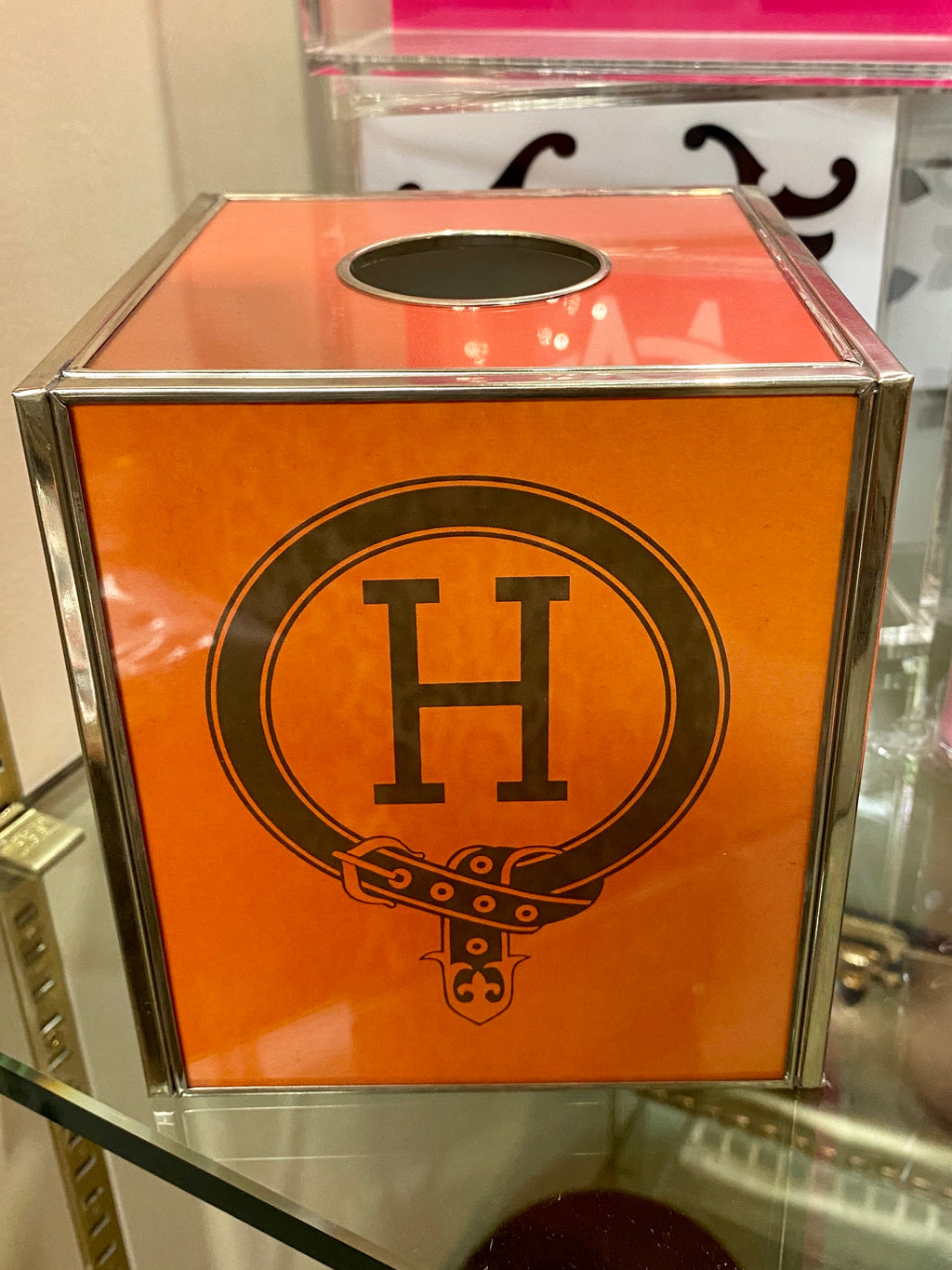 H Tissue Box