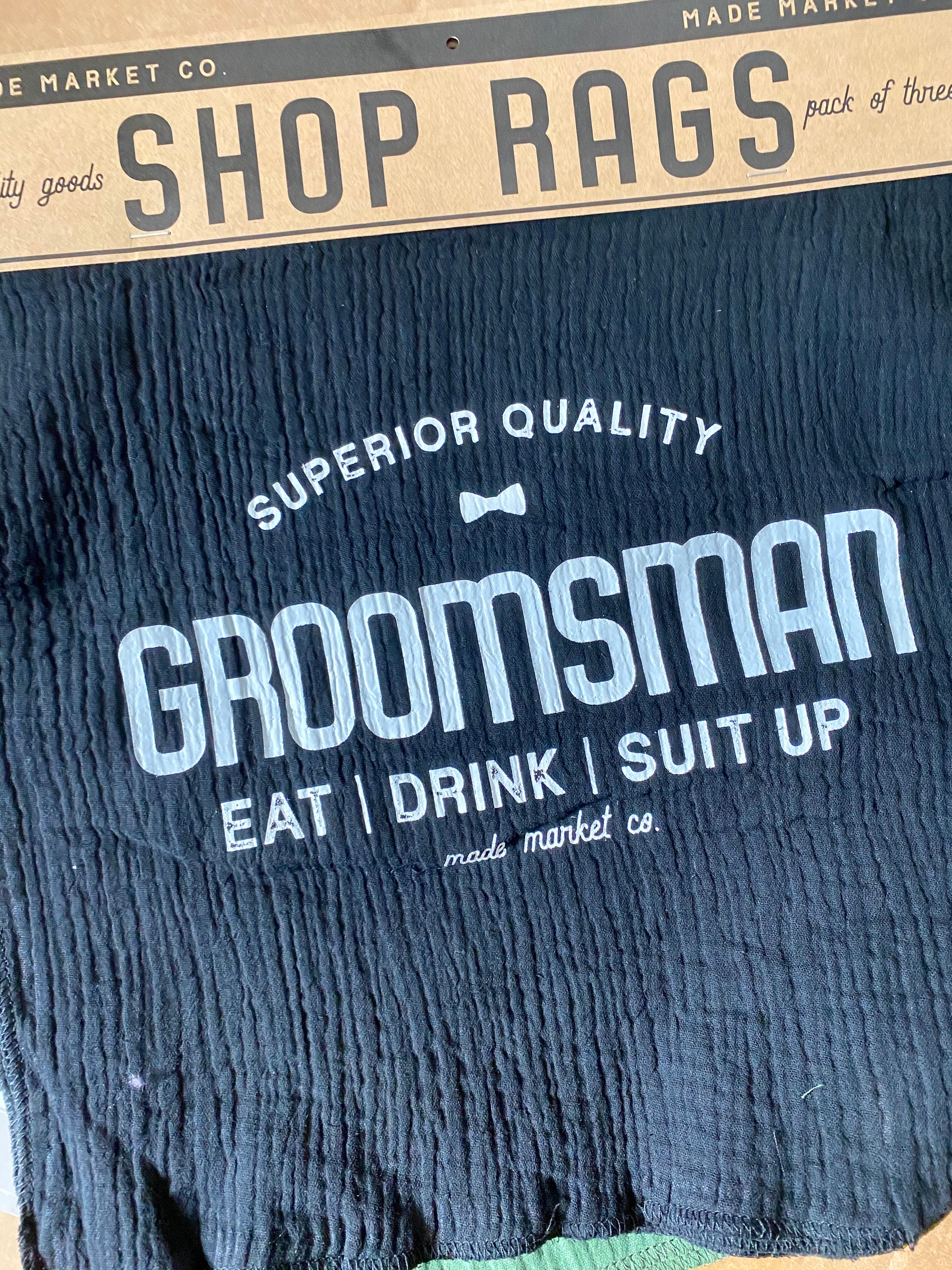 Groomsmen Shop Towel