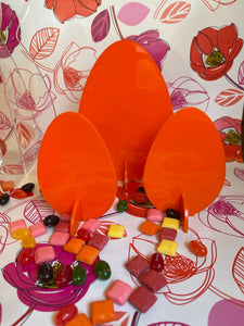 Orange Acrylic Easter Eggs