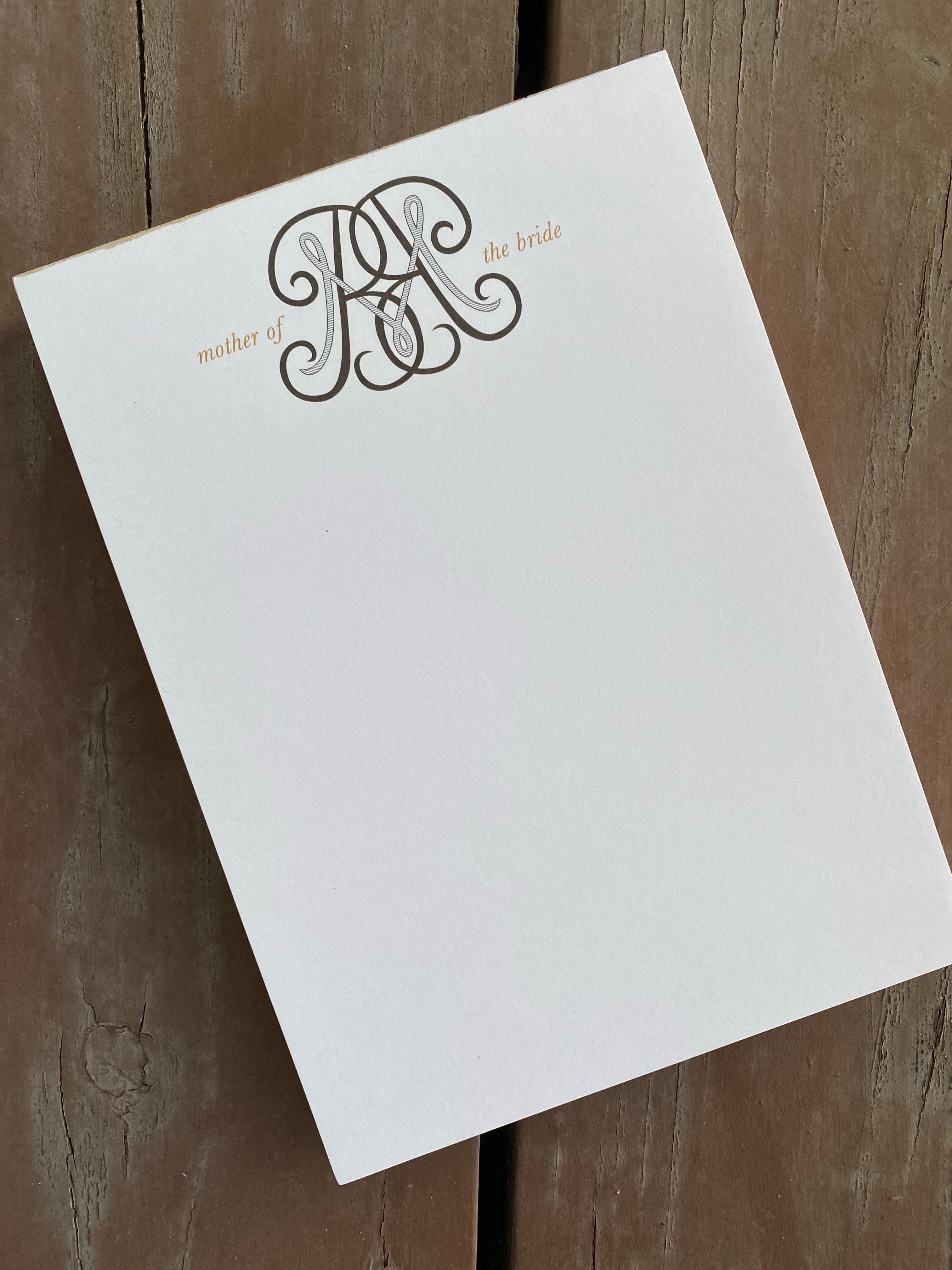 Mother of the Bride Notepad