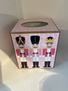 Pink Nutcracker Tissue Box