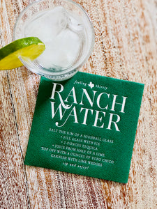 Ranch Water Cocktail Napkins