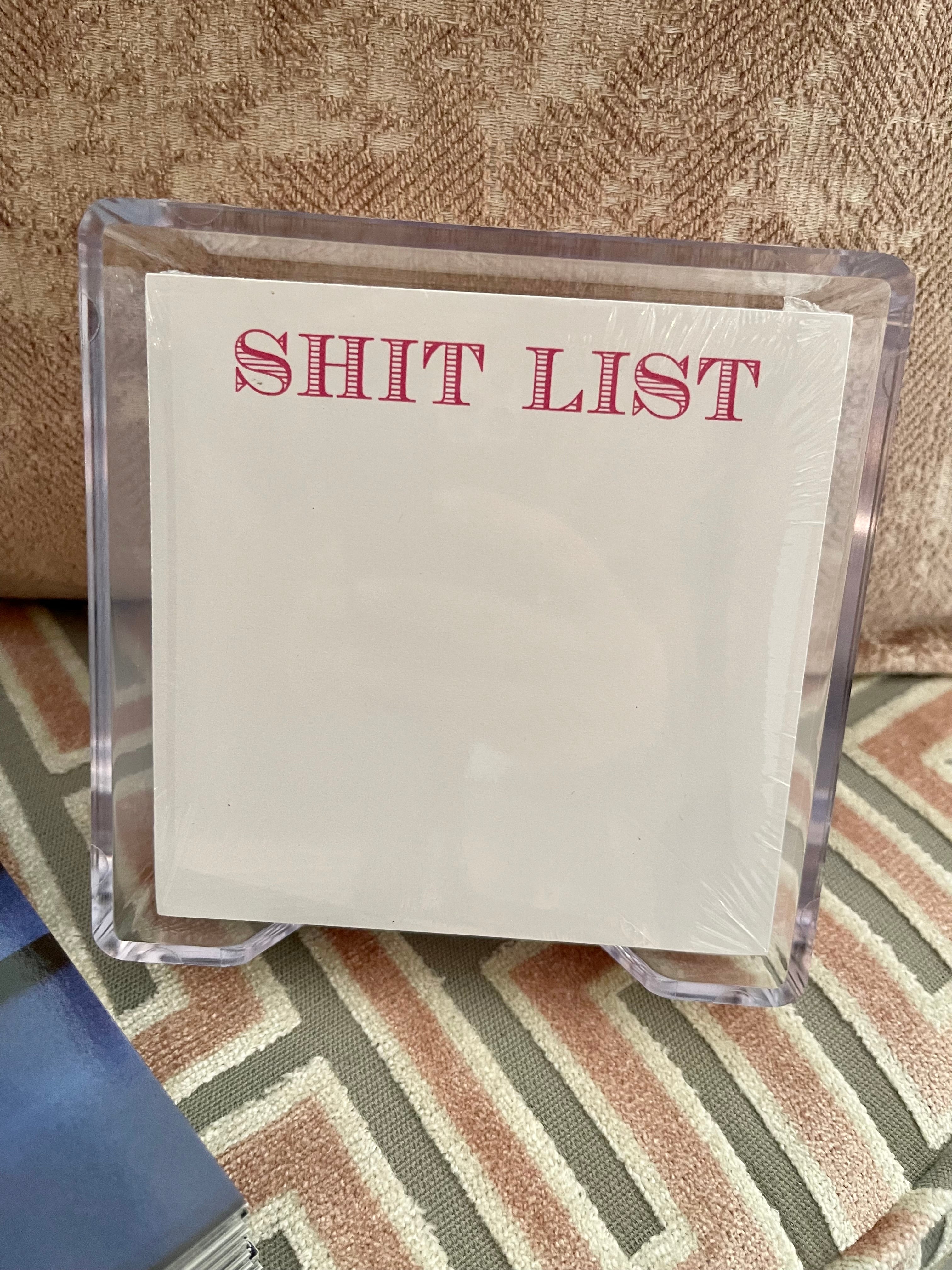 Shit List Notesheets