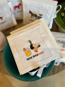 Duck Duck Juice Cocktail Napkins